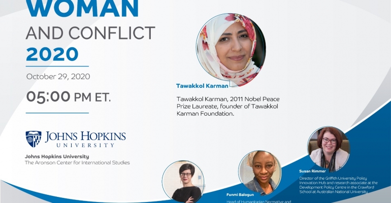 Mrs. Tawakkol participated in a dialogue session on Women and Conflict